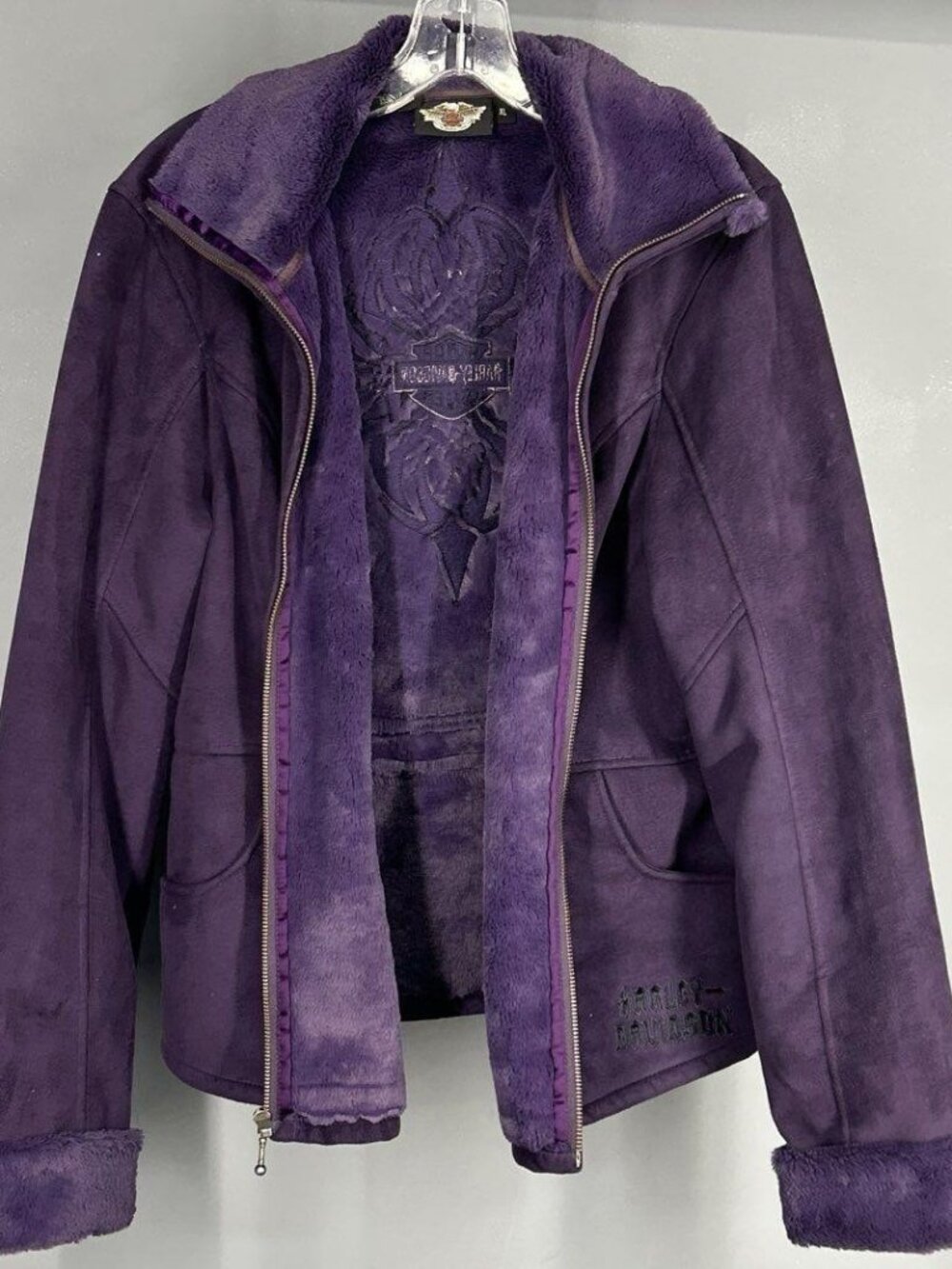 Harley Davidson Women's Purple Jacket Size X Large
